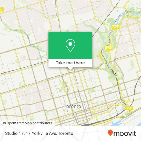 Studio 17, 17 Yorkville Ave map