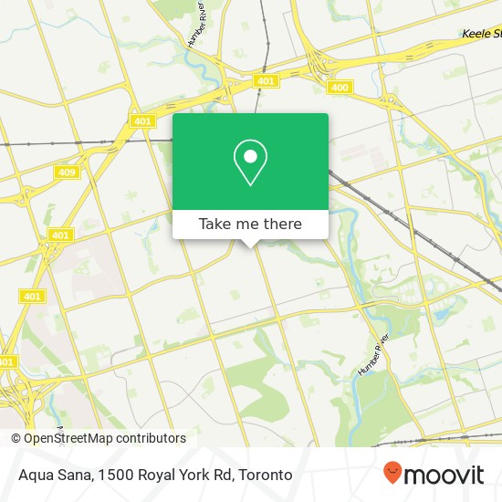 Aqua Sana, 1500 Royal York Rd map