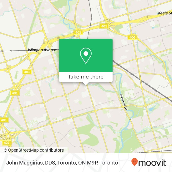 John Maggirias, DDS, Toronto, ON M9P map