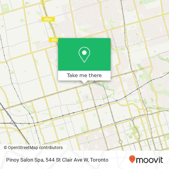 Pinoy Salon Spa, 544 St Clair Ave W map