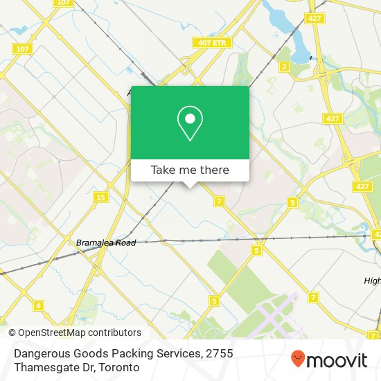 Dangerous Goods Packing Services, 2755 Thamesgate Dr map