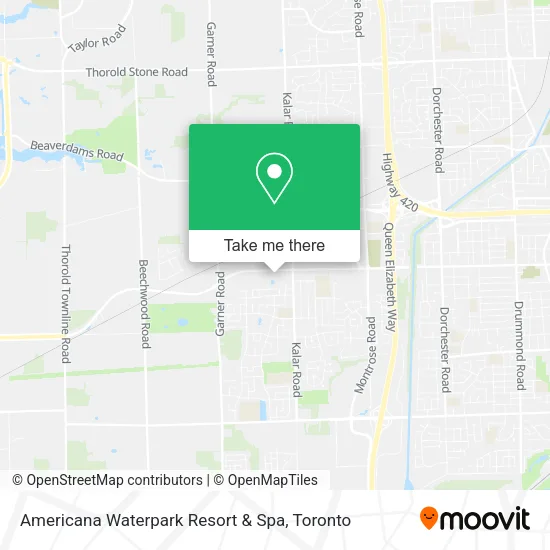 Americana Waterpark Resort & Spa map