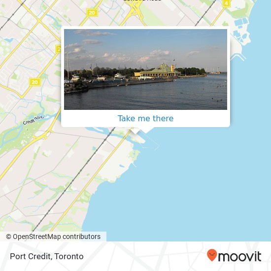 Port Credit map