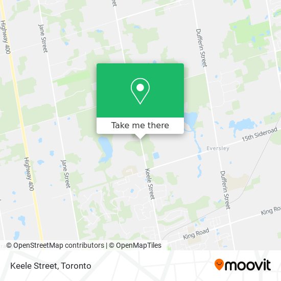 Keele Street map