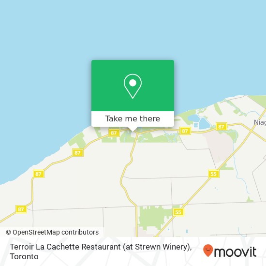 Terroir La Cachette  Restaurant (at Strewn Winery) map