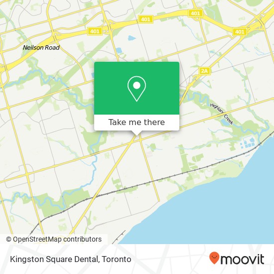 Kingston Square Dental map