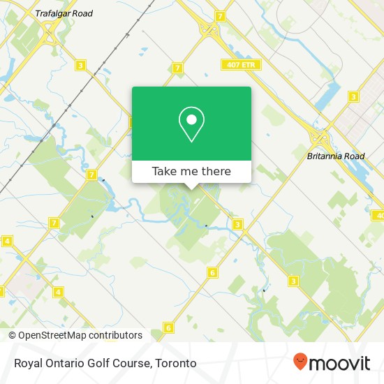Royal Ontario Golf Course map
