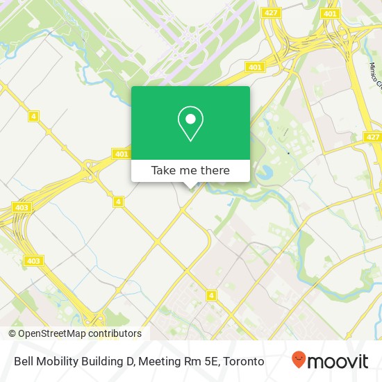 Bell Mobility Building D, Meeting Rm 5E map