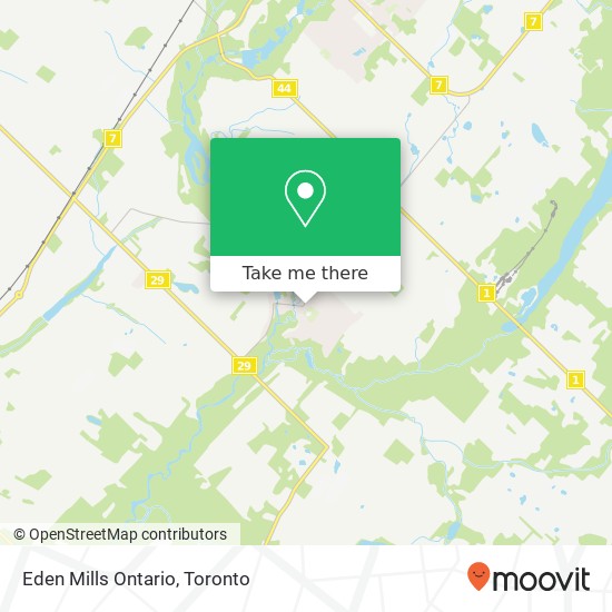 Eden Mills Ontario map