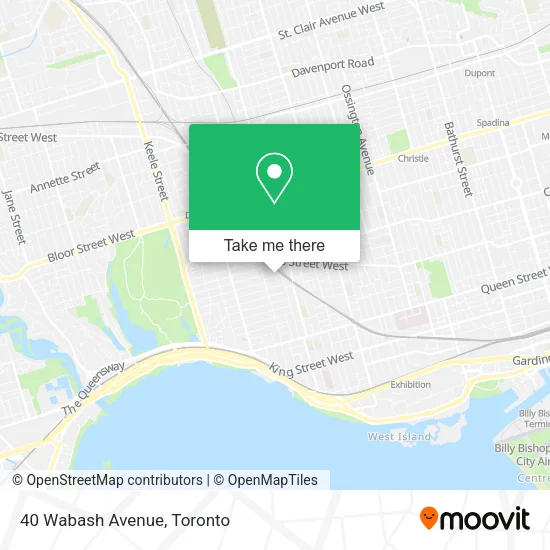 40 Wabash Avenue map
