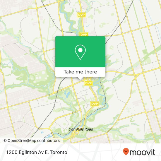 1200 Eglinton Av E map