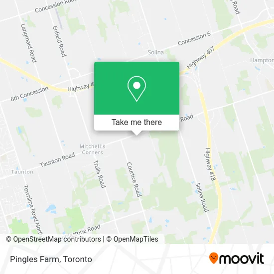 Pingles Farm map