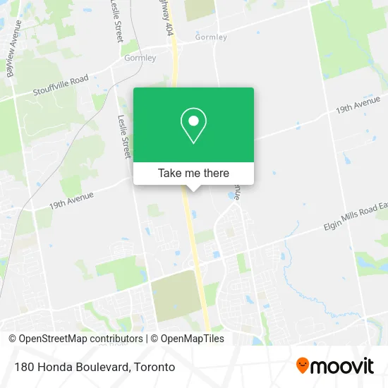 180 Honda Boulevard map