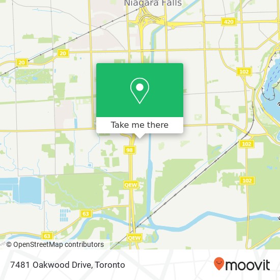 7481 Oakwood Drive map