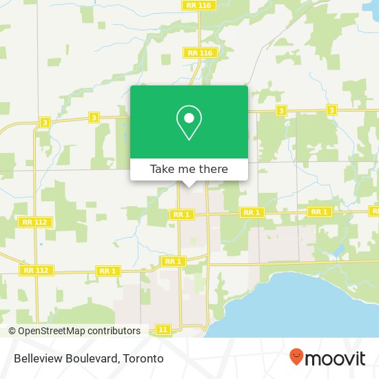Belleview Boulevard map