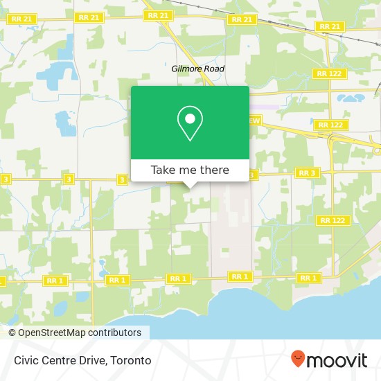 Civic Centre Drive map