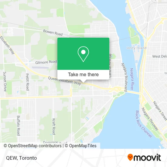 QEW map