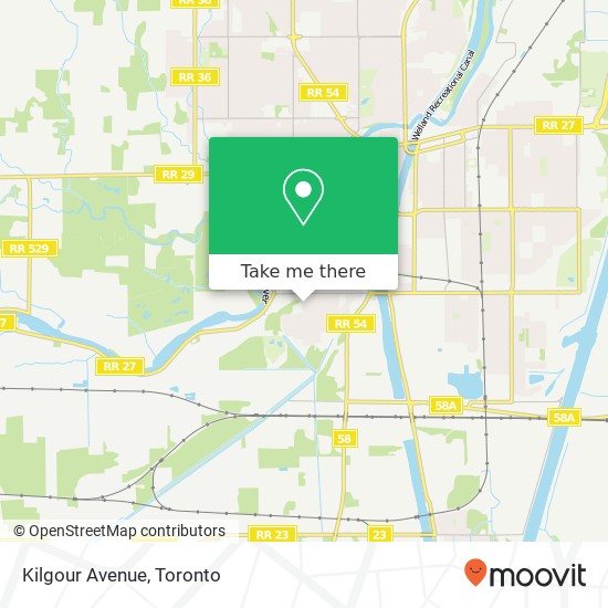 Kilgour Avenue map