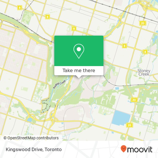 Kingswood Drive map