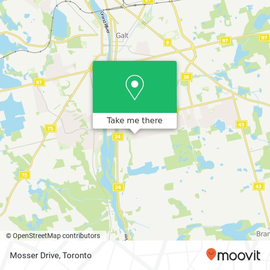 Mosser Drive map