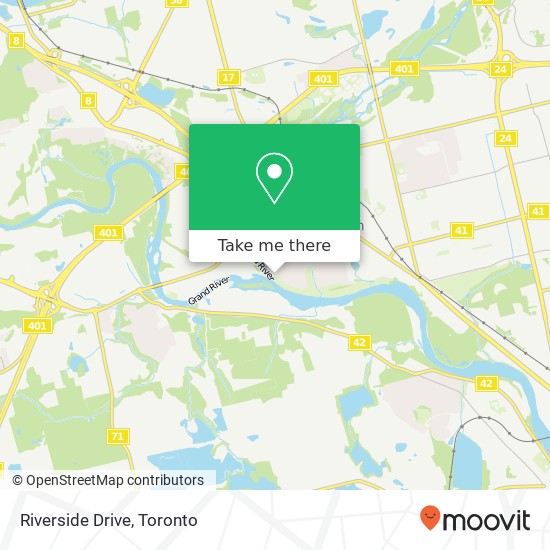 Riverside Drive map