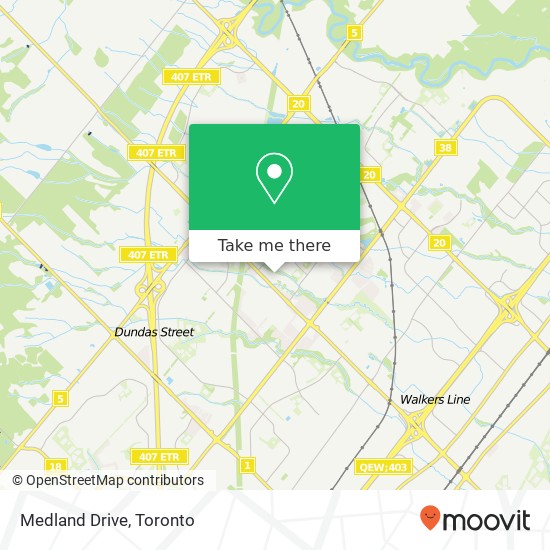 Medland Drive map