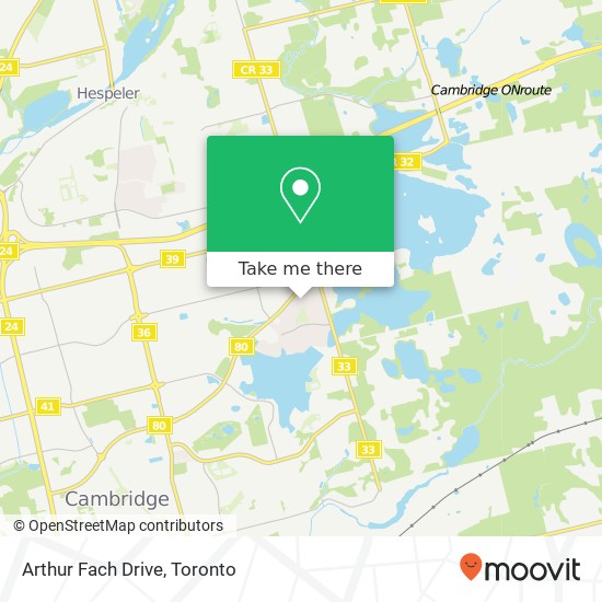 Arthur Fach Drive map