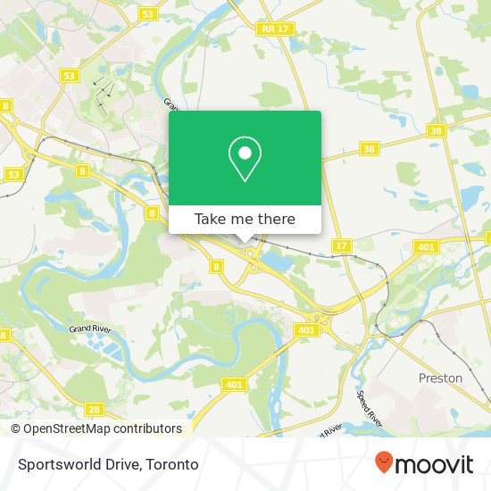 Sportsworld Drive map