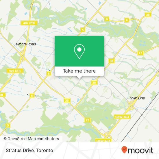 Stratus Drive map