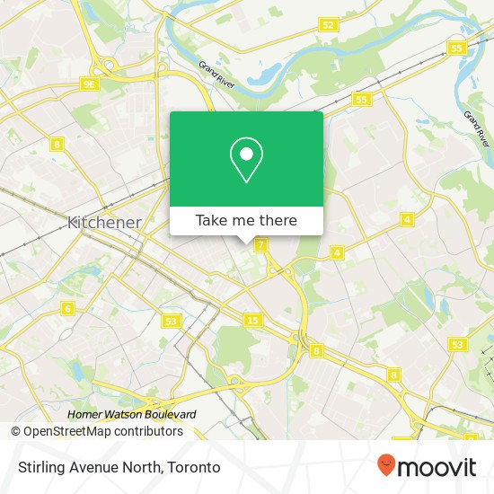 Stirling Avenue North map