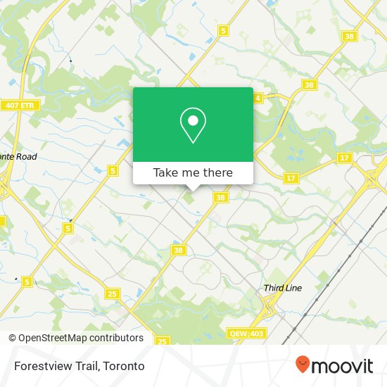 Forestview Trail map