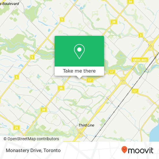 Monastery Drive map