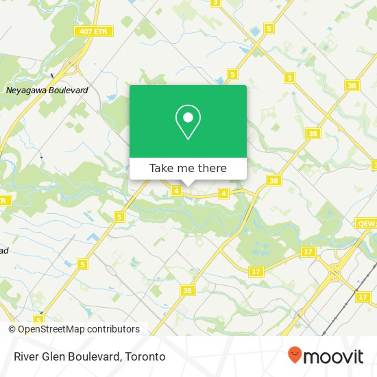 River Glen Boulevard map