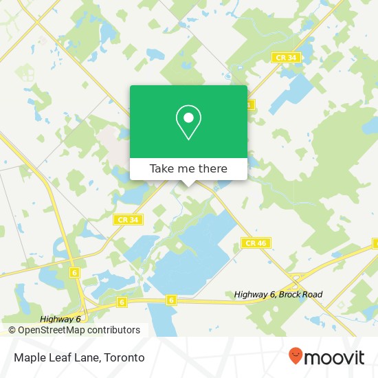 Maple Leaf Lane map