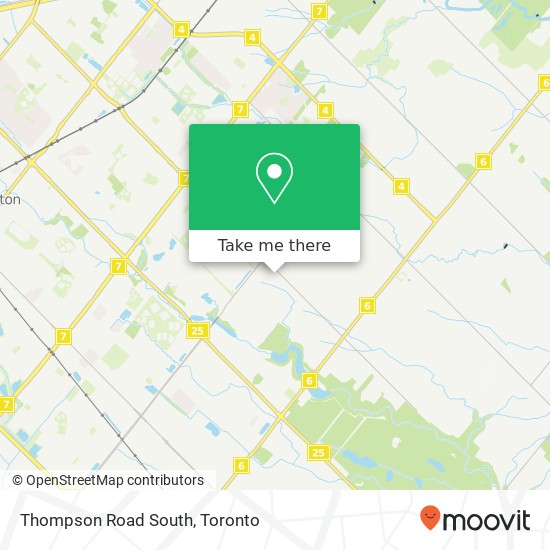 Thompson Road South map