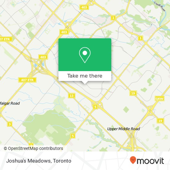 Joshua's Meadows map