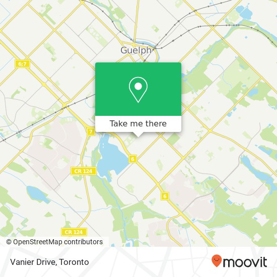 Vanier Drive map