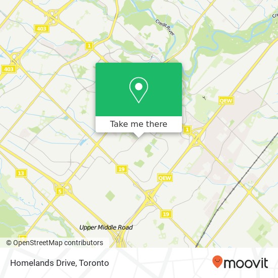 Homelands Drive map