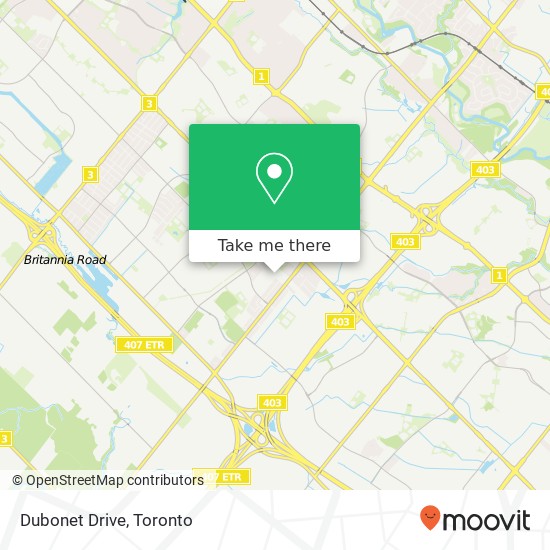 Dubonet Drive map