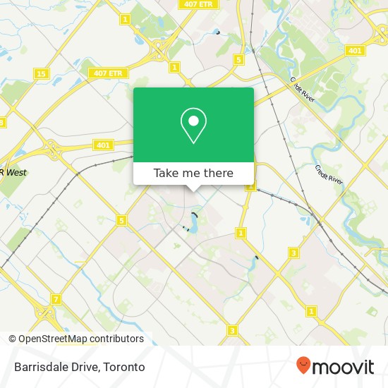 Barrisdale Drive map