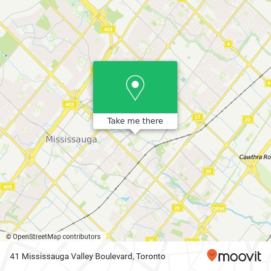 41 Mississauga Valley Boulevard map