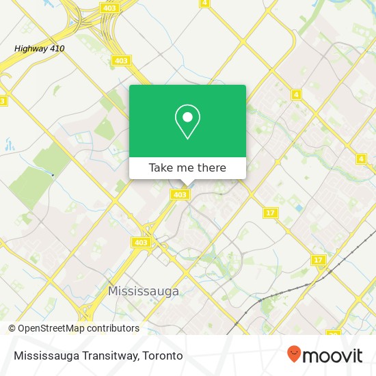 Mississauga Transitway map