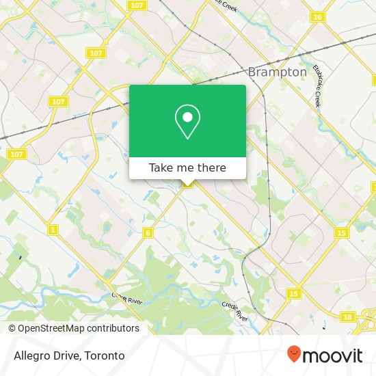 Allegro Drive map