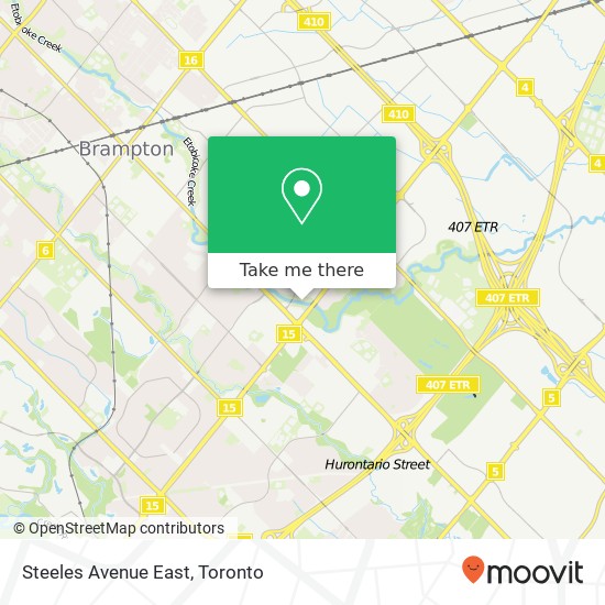 Steeles Avenue East map