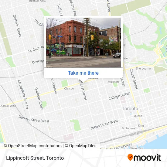 Lippincott Street map