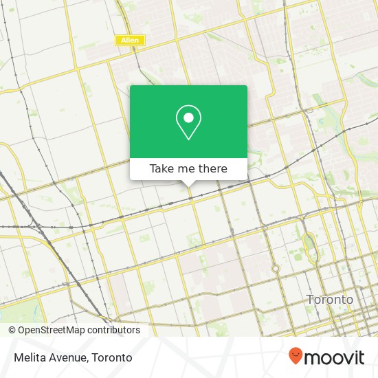 Melita Avenue map