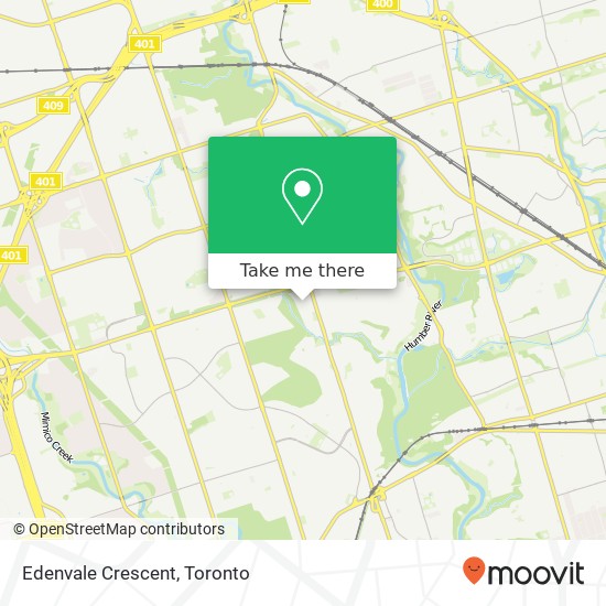 Edenvale Crescent map