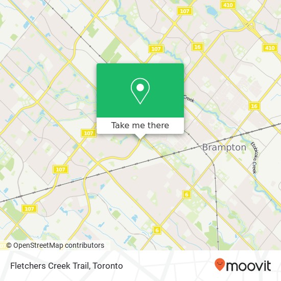 Fletchers Creek Trail map