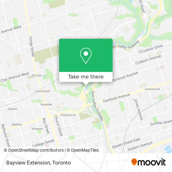 Bayview Extension map