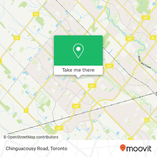 Chinguacousy Road map